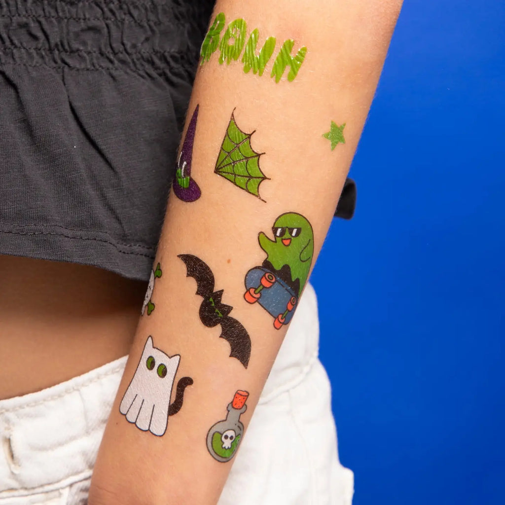 Glow in the Dark Halloween Tattoos by OMY