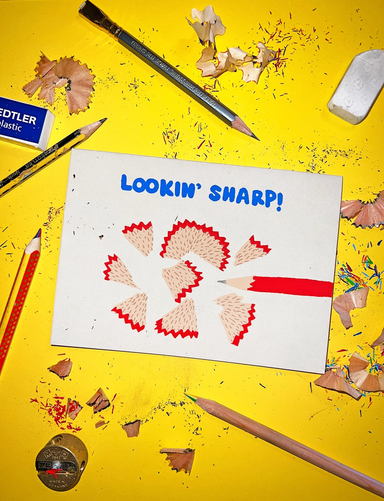 Lookin' Sharp Pencil Card by Alphabet Studios