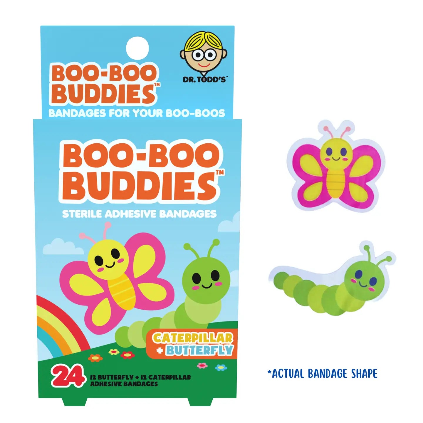 Caterpillar and Butterfly Bandages
