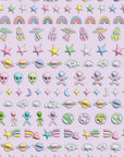 Spaced Out Nail Art Stickers