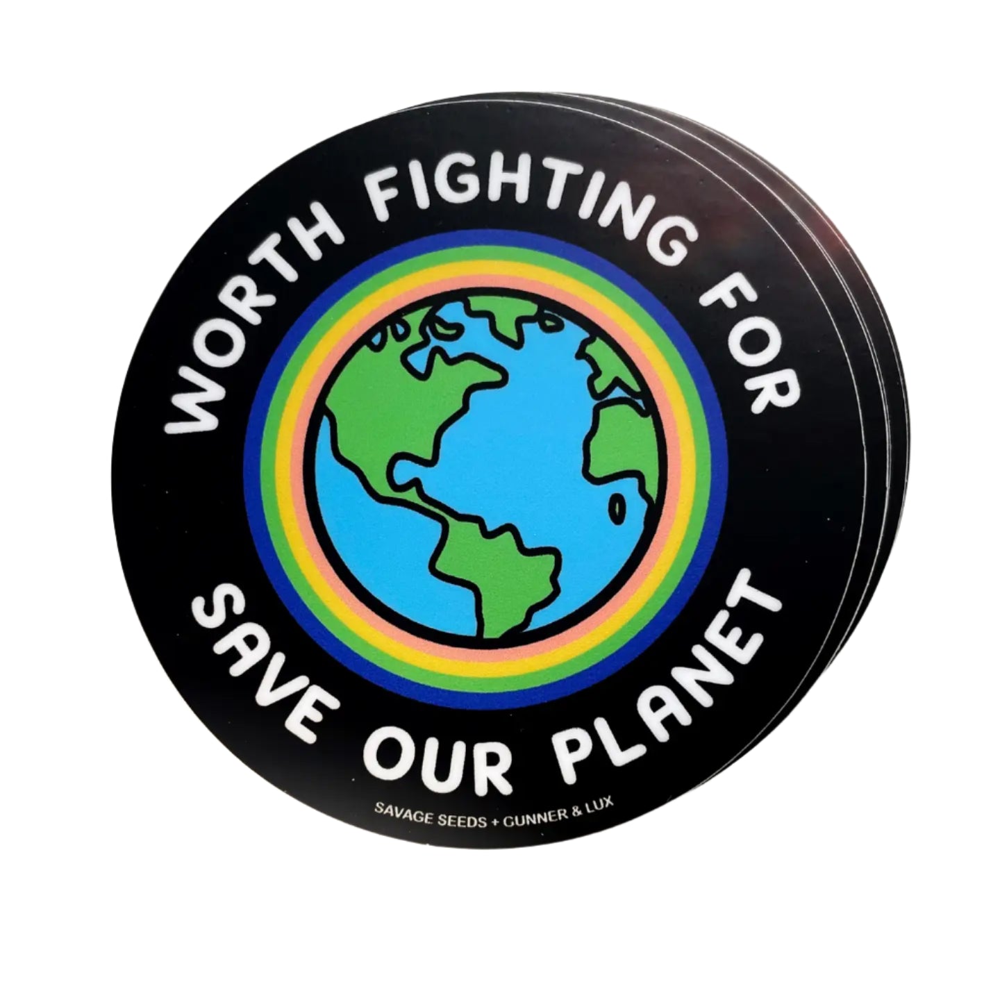 Worth Fighting For Save Our Planet Sticker by Gunner and Lux