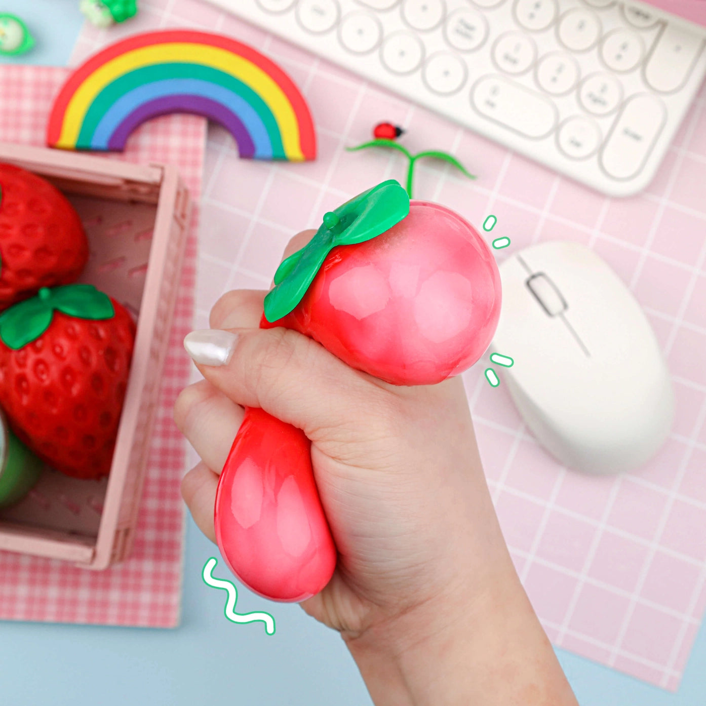 Strawberry Sensory Squishy by Kawaii Slime Company – Mochi Kids Strawberry Sensory Squishy by Kawaii Slime Company – Mochi Kids