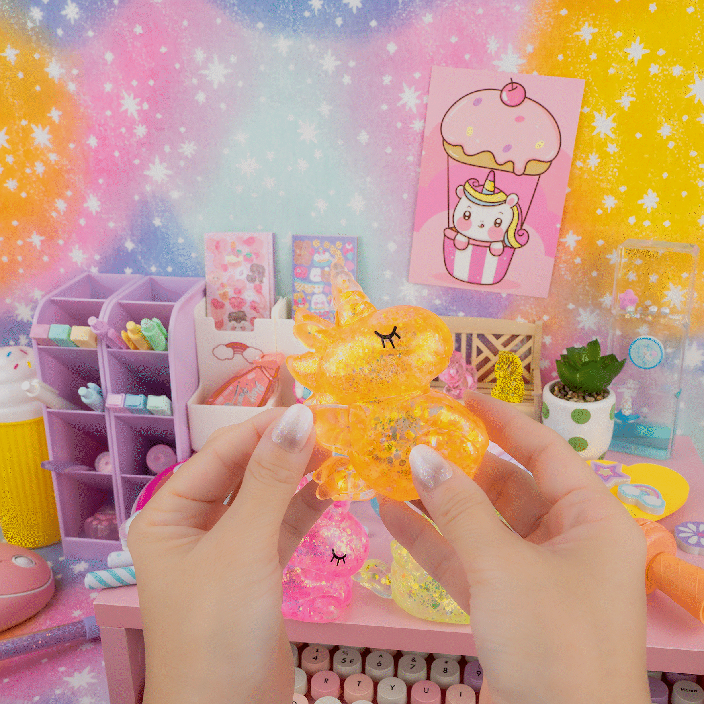 Gummy Unicorn Friends Sensory Squishy Toy