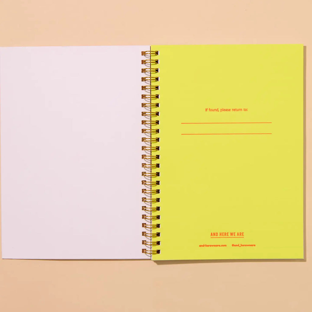Pickles A5 Lettepress Spiral Notebook by And Here We Are