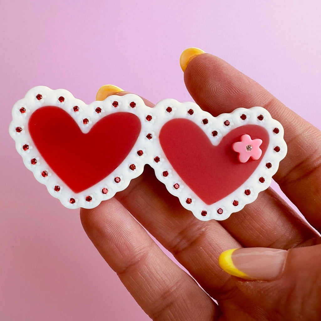 SALE Laced Heart Clip by Centinelle