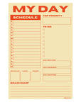 Daily Planner Pad - Yellow/Red by Sonderhaus
