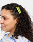 Allie Clips in Lime