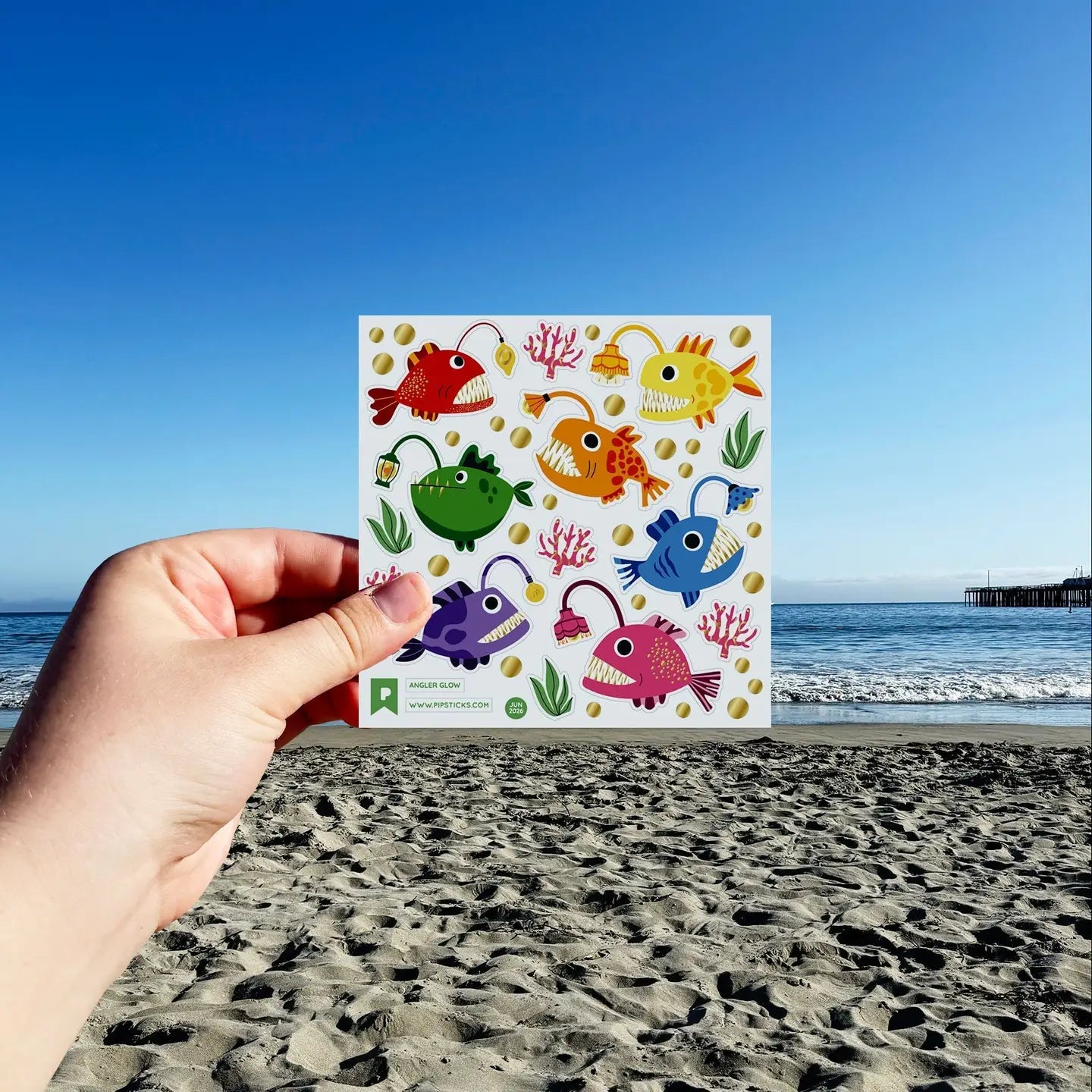 Angler Glow Sticker Sheet
