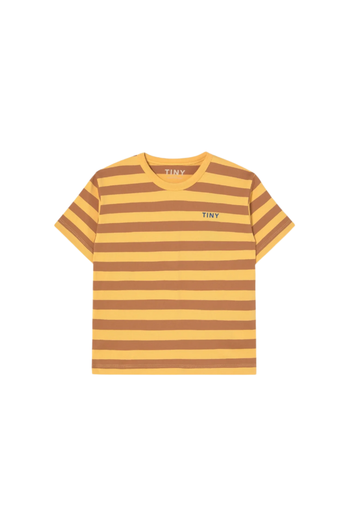 Stripes Tee - Soft Yellow by Tinycottons