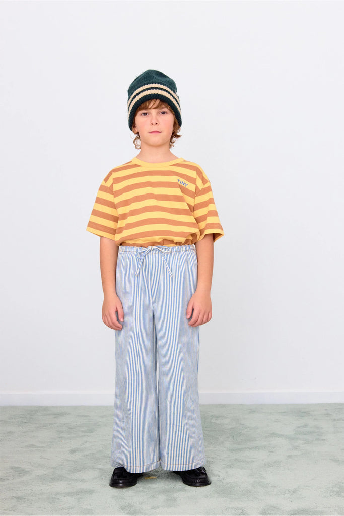 Stripes Tee - Soft Yellow by Tinycottons