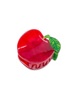 Mini Red Apple Hair Claw Clip