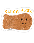 Chick Nug Die Cut Sticker by Carolyn Suzuki