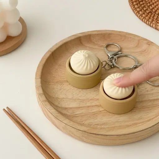 Dumpling Clicker Keychain