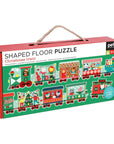 Christmas Train Shaped Floor Puzzle by Petit Collage