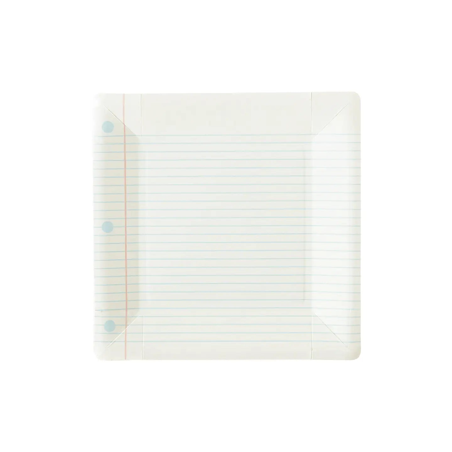 Notebook Paper Plates