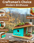 Modern Birdhouse Woodworking Kit