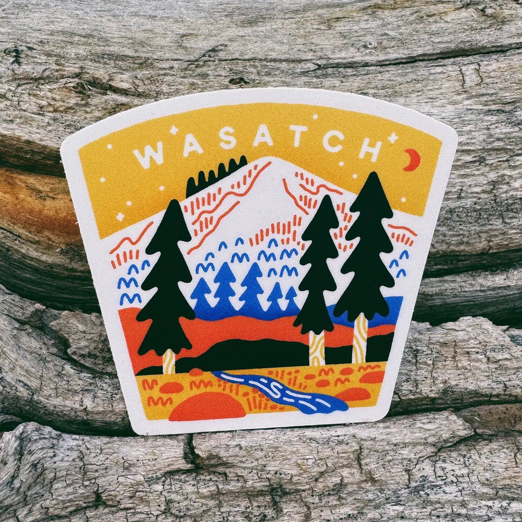Wasatch Mountains Sticker by Goodnight Pine