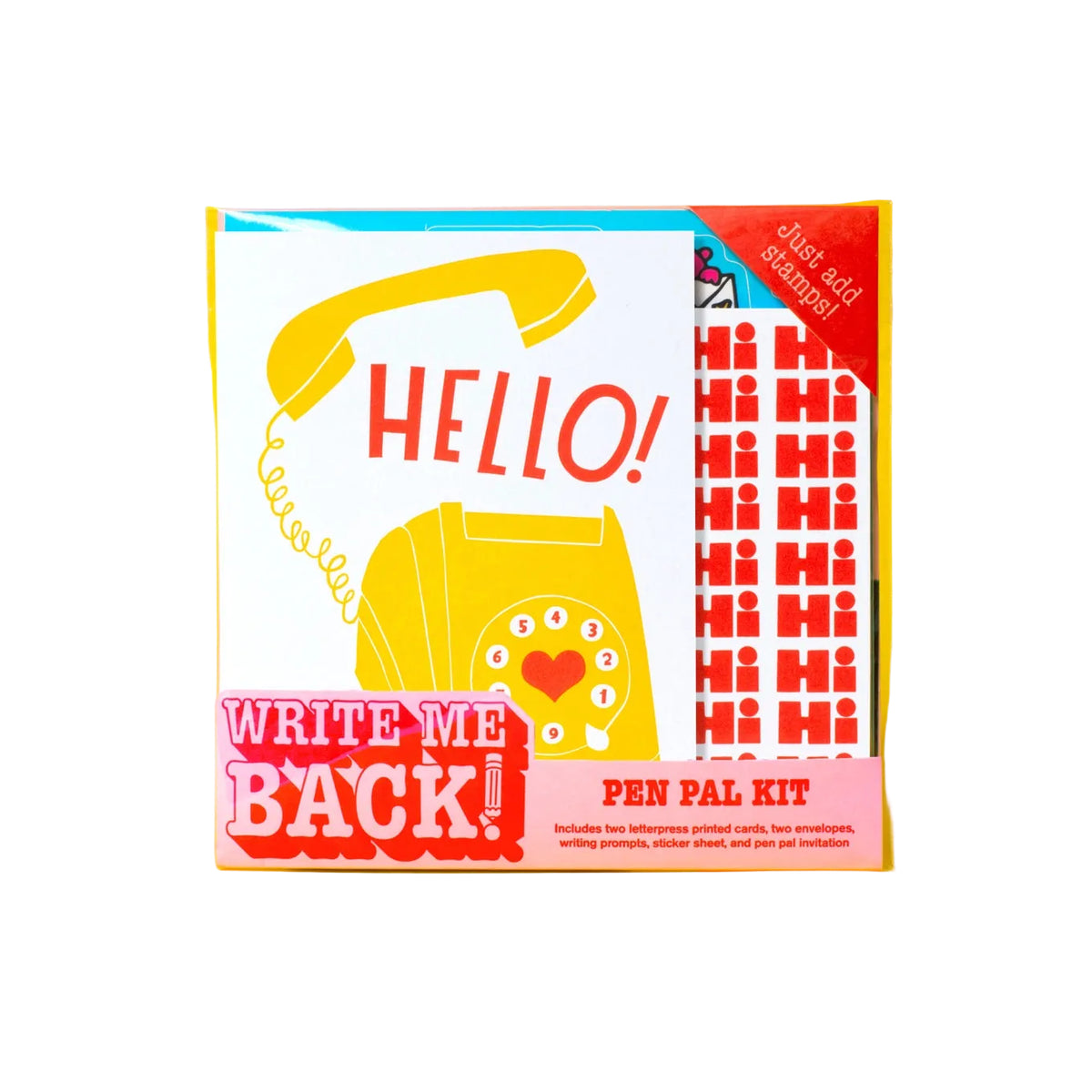 Telephone + Hi Write Me Back Pen Pal Kit
