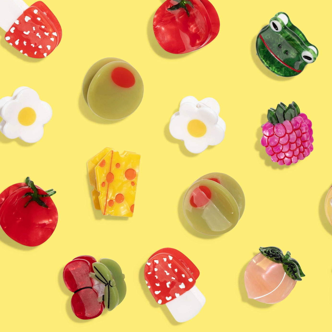 Micro Snack Board Hair Claw Clip Set
