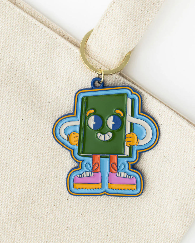 Book Man Keychain by Ban.dō