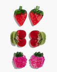 Micro Berry Basket Hair Claw Clip Set