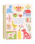 Rough Draft Mini Notebook - I'd Rather Be Home Reading
