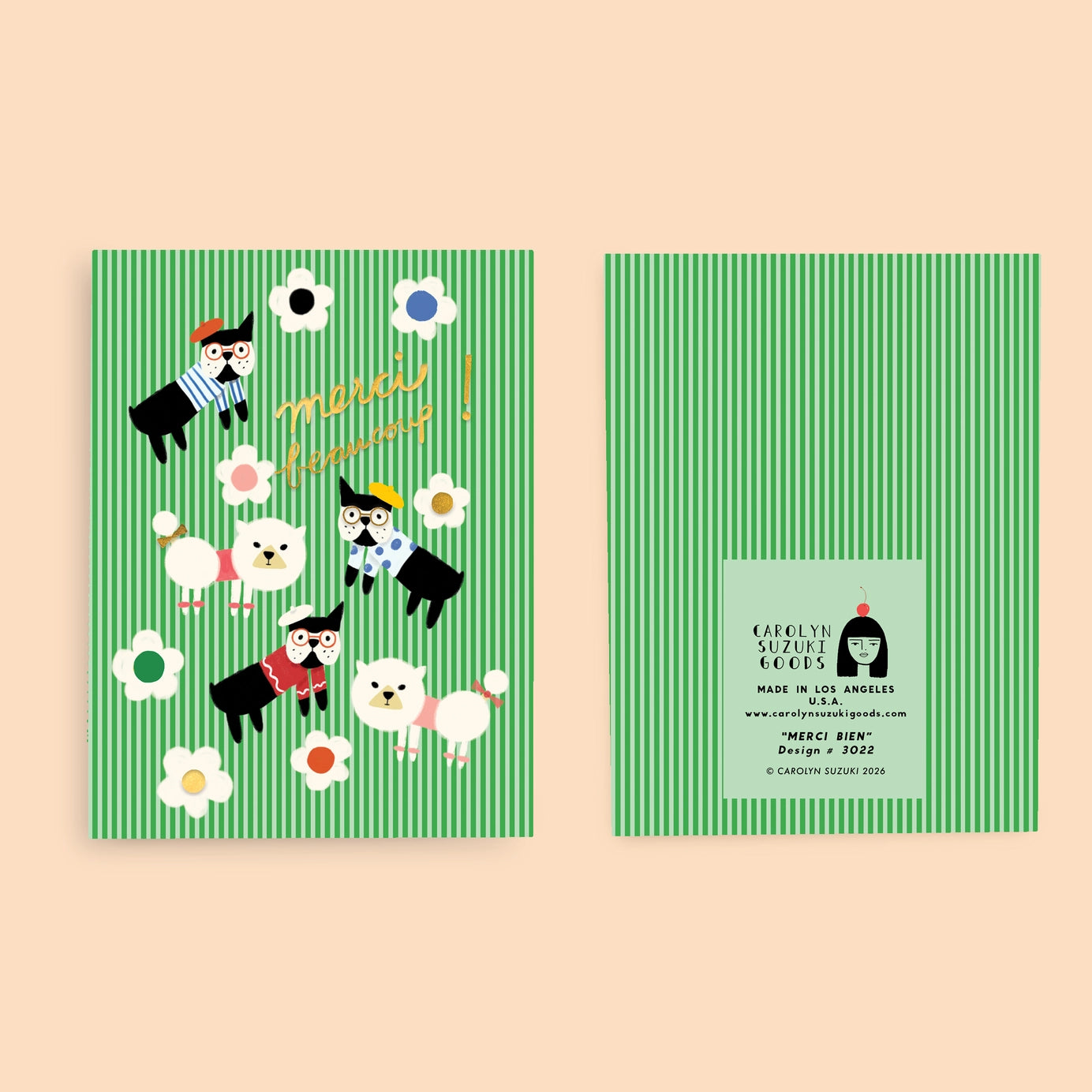 Merci Beaucoup - Thank You Card