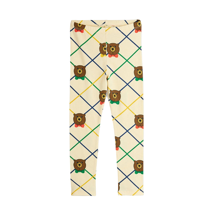 Bear Check Leggings by Mini Rodini