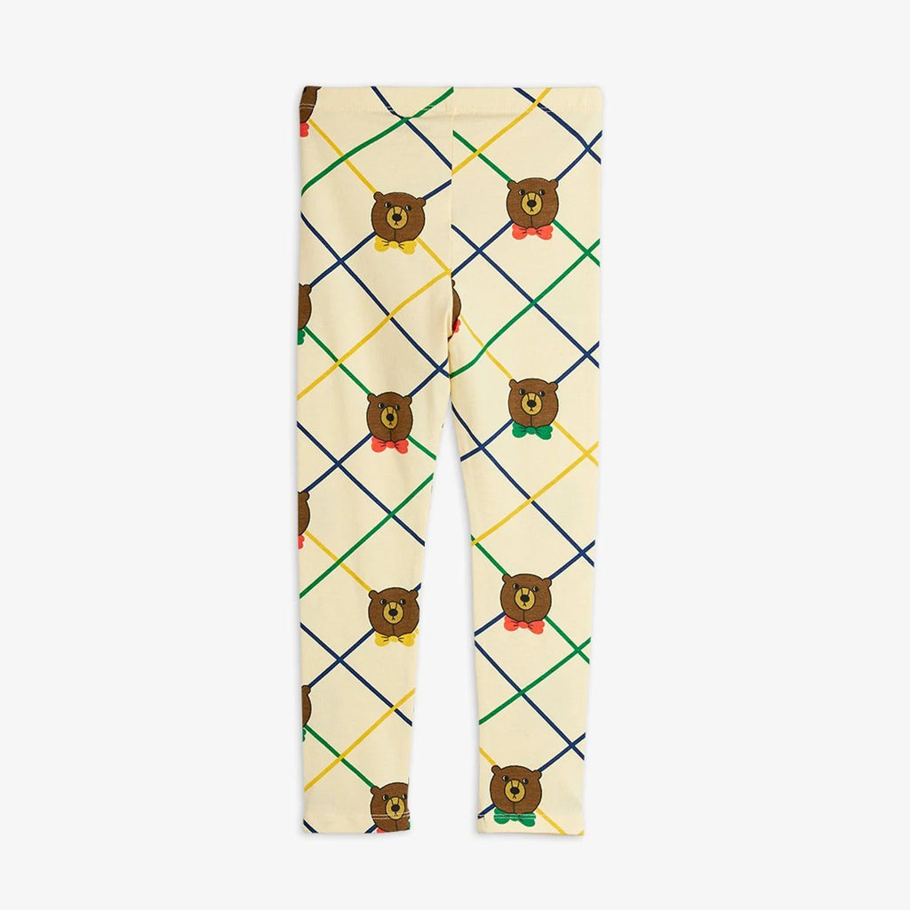 Bear Check Leggings by Mini Rodini