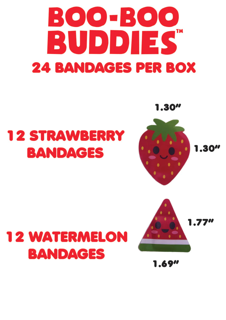 Watermelon and Strawberry Bandages by Boo Boo Buddies
