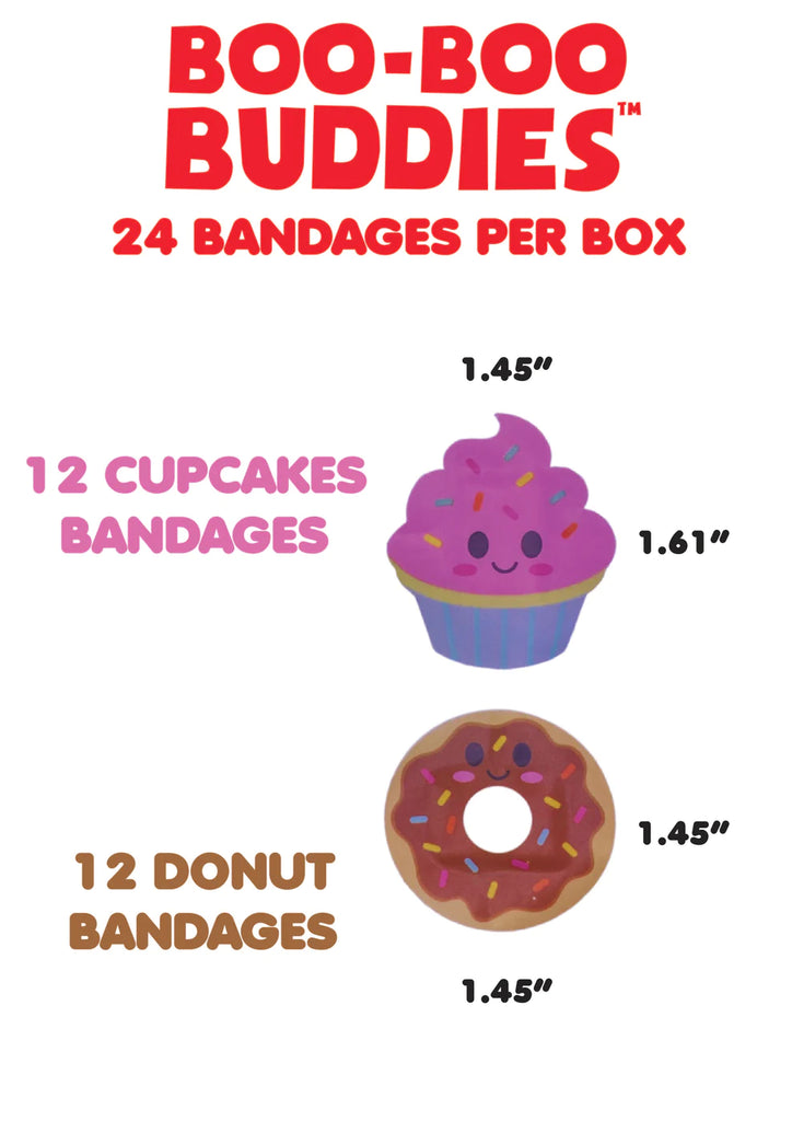 Cupcake and Donut Bandages by Boo Boo Buddies