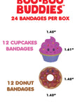 Cupcake and Donut Bandages by Boo Boo Buddies