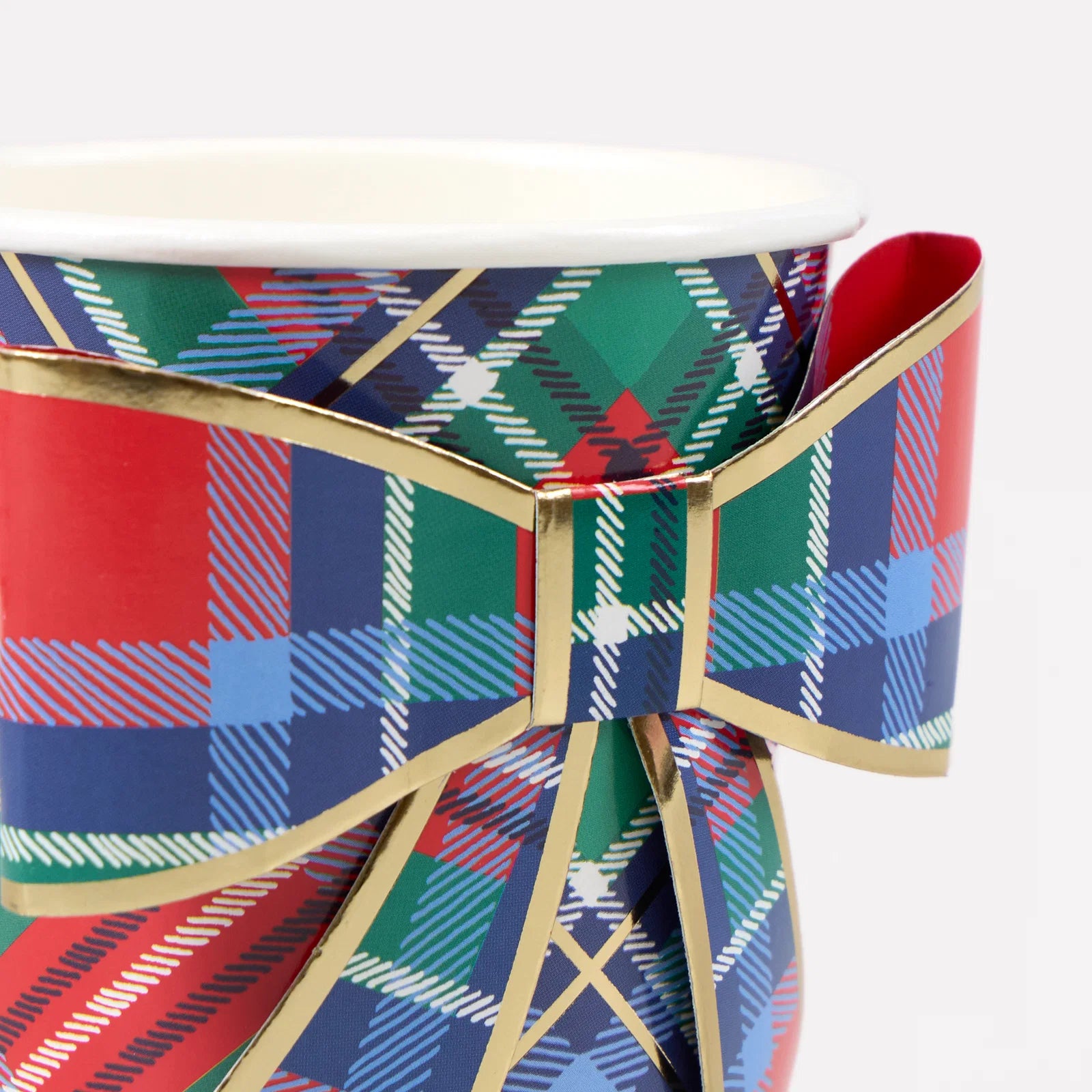 Tartan Mix Bow Cups