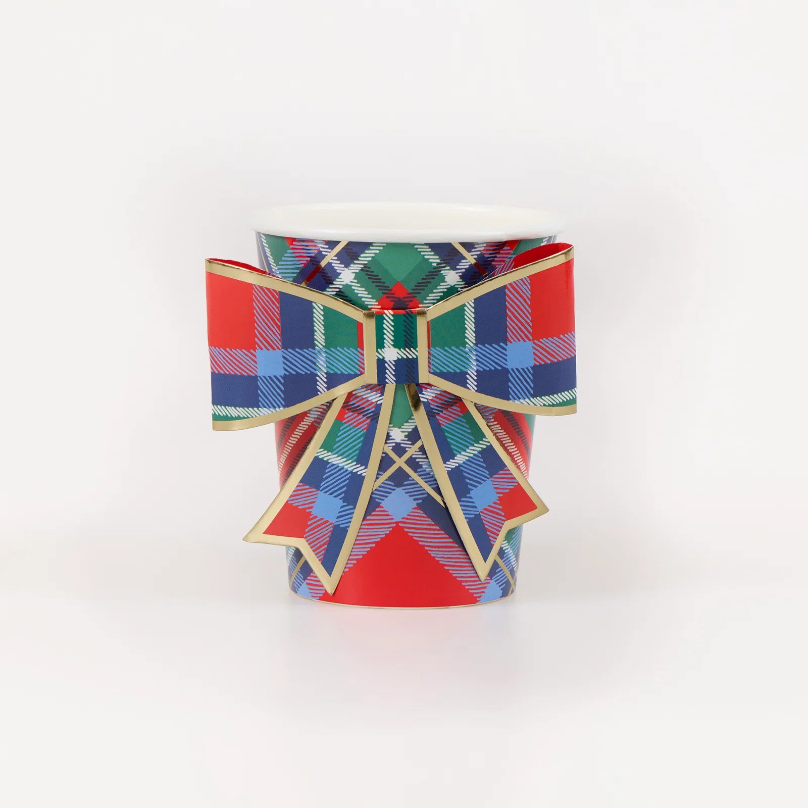 Tartan Mix Bow Cups