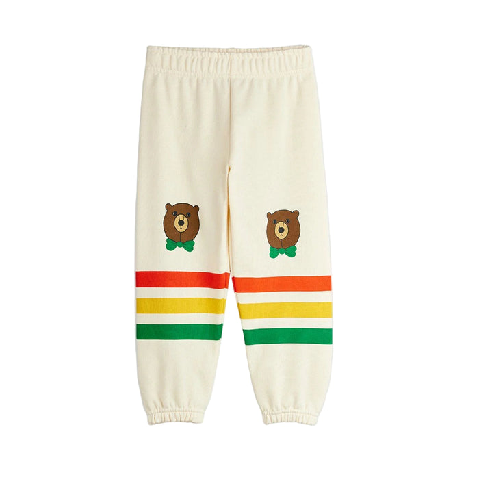 Bear Stripe Sweatpants by Mini Rodini