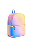 Blue/Pink/Yellow Gradient Kane Double Pocket Large Backpack