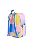 Blue/Pink/Yellow Gradient Kane Double Pocket Large Backpack
