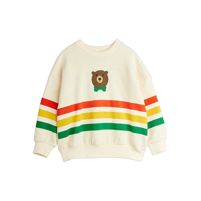 Bear Stripe Sweatshirt by Mini Rodini