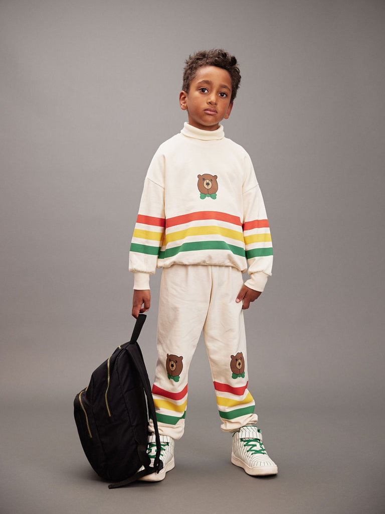 Bear Stripe Sweatshirt by Mini Rodini