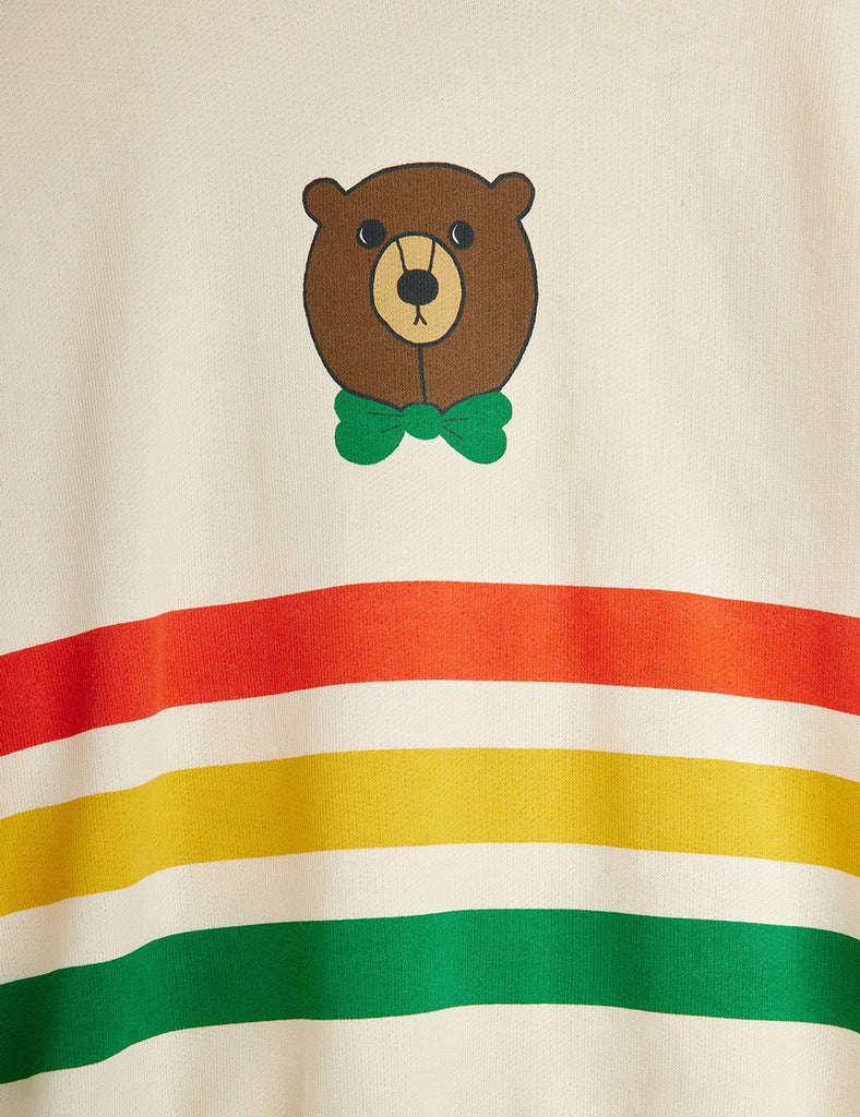 Bear Stripe Sweatshirt by Mini Rodini