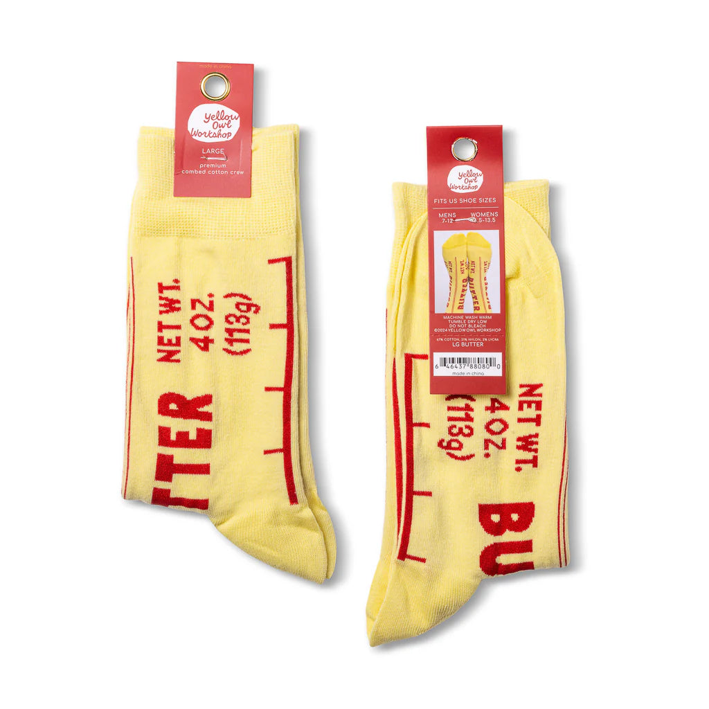 Butter Large Crew Adult Socks