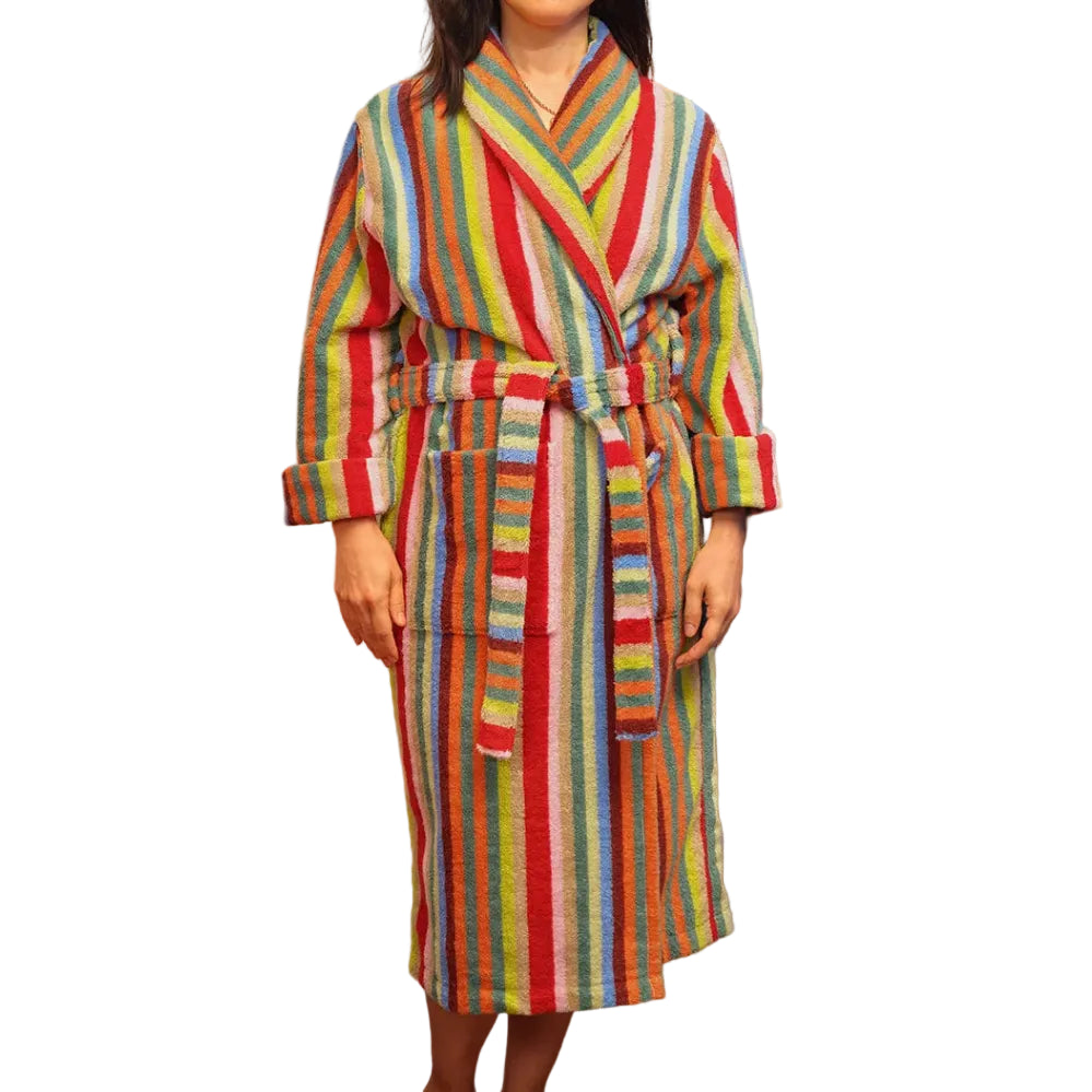Butterfly Stripe Bathrobe