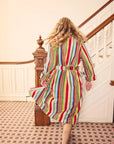 Butterfly Stripe Bathrobe