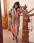 Butterfly Stripe Bathrobe