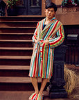 Butterfly Stripe Bathrobe