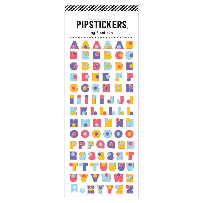 Polka Dot Alphabet Stickers by Pipsticks