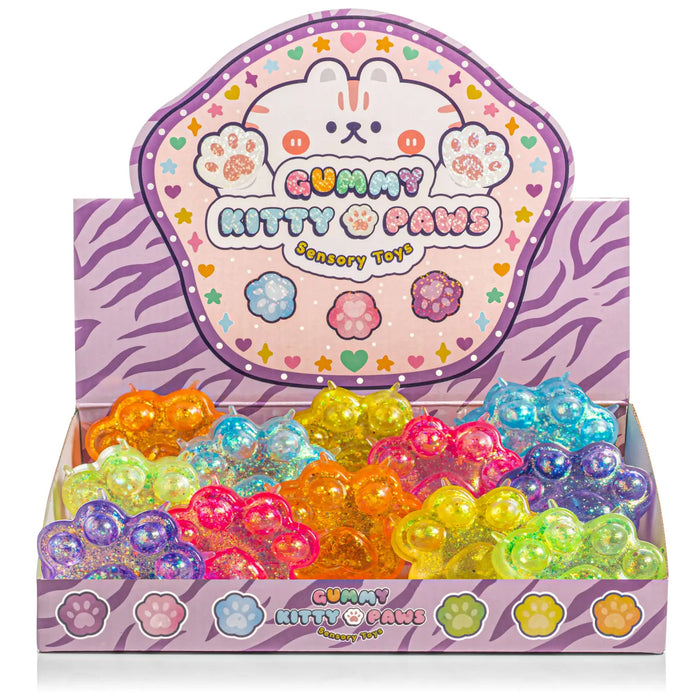Gummy Kitty Paws Squishy Sensory Toy by Kawaii Slime Company