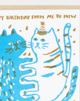 Me to Mew Birthday Card