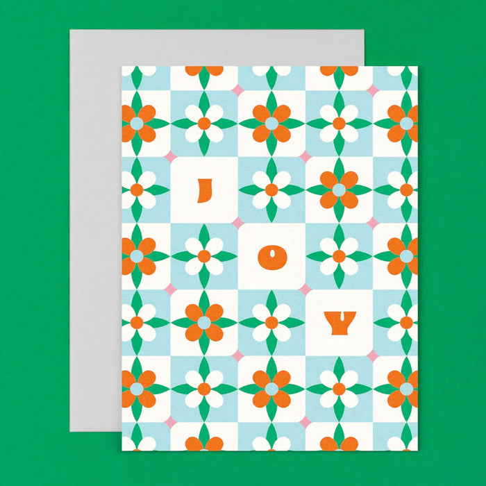 SALE Joy Tiles Holiday Card by My Darlin'