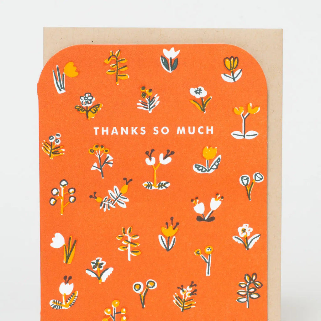 Thank You Little Flowers Card by Egg Press